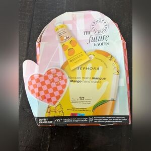 🛍️4 For $15🛍️Sephora Mango Hand Mask Set - Pink and Yellow